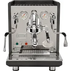 ECM Synchronika Anthrazit Dual Boiler Espressomaschine - Hochwertige Espressomaschine mit anthrazitfarbener Pulverbeschichtung und Edelstahlkesseln. Individuelle Temperatureinstellung via PID-Display und leiser Rotationspumpe für perfekten Kaffeegenuss.