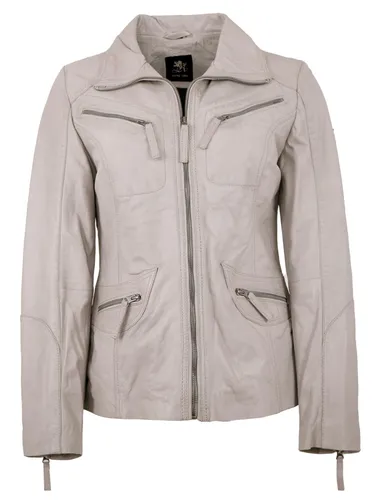 Otto Kern Lederjacke Katta/L - Damen Lederjacke Lammnappa off white
