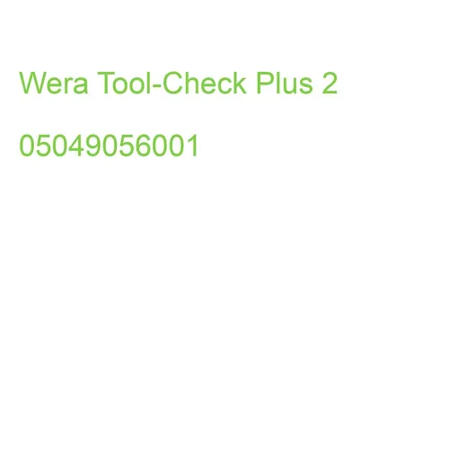 Wera Tool-Check Plus 2 05049056001 (4013288234902)