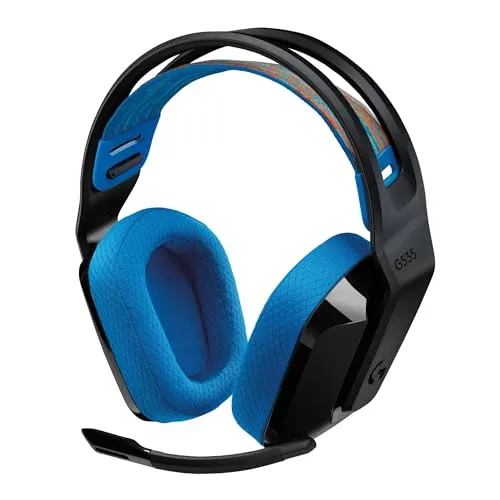 Logitech G G535 Lightspeed Wireless Gaming Headset - Leichter On-Ear-Kopfhörer mit 33 Stunden Akkulaufzeit und Flip-Stummschalter, ideal für lange Gaming-Sessions auf PS5, PS4 und PC.