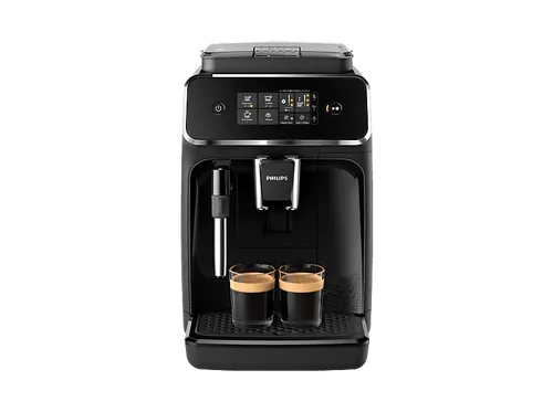 PHILIPS EP2225/10 - Kaffeevollautomat Mattschwarz, 2 Kaffeespezialitäten und integrierte Milchaufschäumdüse für perfekten Kaffeegenuss