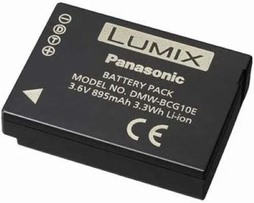 Panasonic DMW-BCG10E Akku - Kamera-Akku für Panasonic Lumix TZ und ZX Modelle, 895mAh, kein Memory-Effekt, ideal für lange Foto-Sessions.