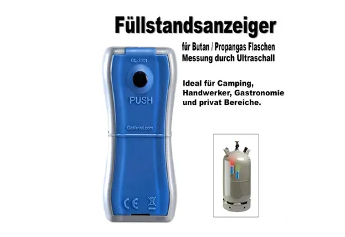 Gaslock-Füllstandsanzeige - Präzise Füllstandsanzeige für Butan- und Propangasflaschen, mit starken Magneten und Ultraschalltechnologie