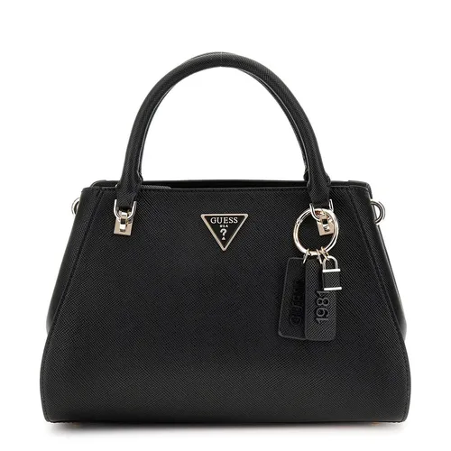 Guess Henkeltasche Noelle II Luxury Satchel - Schwarz - Handtasche mit modernem Design und praktischen Fächern, ideal für modebewusste Frauen, die Stil und Funktionalität schätzen.