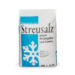Oppenhäuser Streusalz 25 kg - Grobkörniges Auftausalz - Effektives Streugut für winterliche Glätte. Ideal für Gehwege und Einfahrten, sorgt für sichere Verhältnisse im Freien.