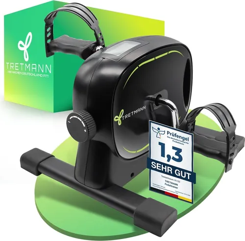 Tretmann Multitrainer - Pedaltrainer für Senioren, DEKRA geprüft und ideal für Zuhause mit Befestigungsband