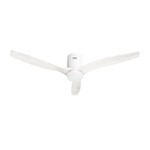 Hombli Smart Deckenventilator & Licht - Weiß - Dimmbares LED-Licht kombiniert mit einem leisen Deckenventilator. 6 Lüfterstufen und Nachtmodus für individuellen Komfort. App- und Sprachsteuerung für einfache Bedienung.