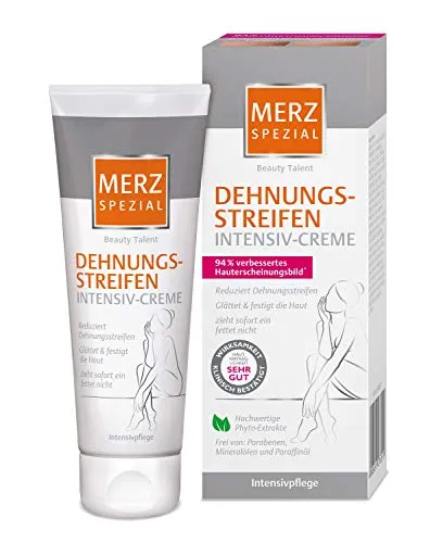 Merz Spezial Beauty Talent Dehnungsstreifen Intensiv-Creme - Arzneimittel zur intensiven Pflege von Dehnungsstreifen, fördert die Elastizität der Haut und sorgt für ein geschmeidiges Hautgefühl.