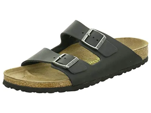 BIRKENSTOCK Arizona FL Schwarz, Gr. 38 - Wanderschuhe aus glattem Leder, bequem und langlebig für unvergessliche Outdoor-Abenteuer.