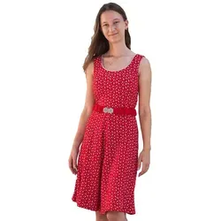 Turi Landhaus Dirndl Trachtenkleid 'Kati' mit Blümchenmuster, Rot rot 40