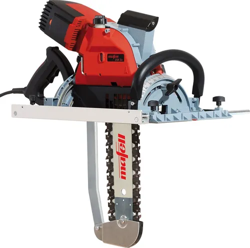 Mafell Zimmerei-Kettensäge ZSX Ec / 400 Q - Sägen - Leistungsstarke 3000 W Kettensäge mit optimierter Elektronik für präzise Winkelschnitte und hervorragendes Handling, ideal für professionelle Zimmereiarbeiten.