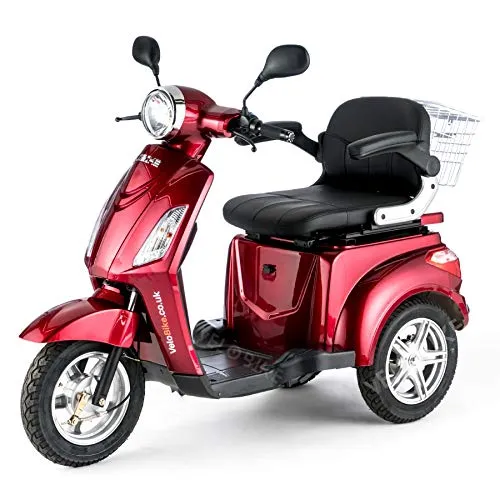 Räder E-Fahrzeug ZT15A ROT Elektroroller - Elektroscooter mit 3 Rädern, besonders stabil und ideal für sicheres Fahren in der Stadt.