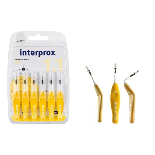 Dentaid interprox 4g Interdentalbürsten mini 1,1 gelb 6er