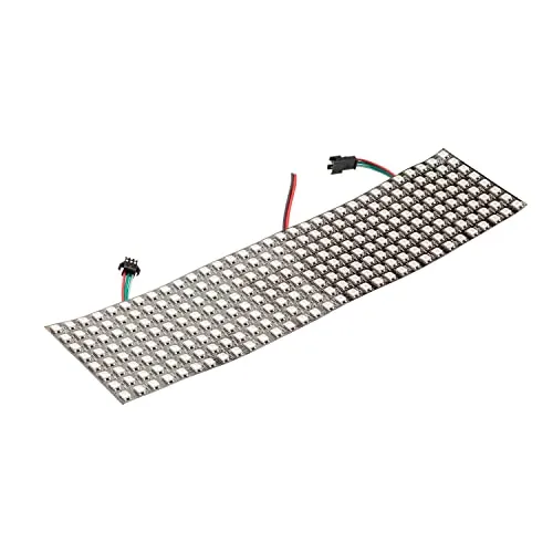 AZDelivery WS2812B Matrix LED Modul RGB, individuell adressierbar - Mainboards: Flexibles 8x32 LED Matrix Display für kreative Projekte, einfach zu bedienen, ideal für Dekorationseffekte und vielseitige Anwendungen.