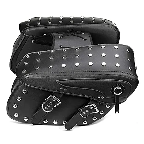 Satteltasche für Suzuki Intruder VS 1400/800 VH6 - Schwarz - Leder & Satteltaschen, hochwertige Verarbeitung mit viel Stauraum für unterwegs und stilvolles Design.