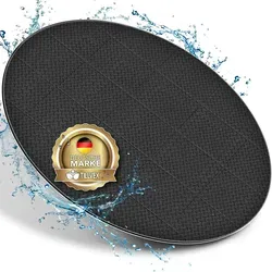 tillvex® Whirlpool Unterlage rund 240cm Schwarz - Bodenmatte für Outdoor Whirlpools, bietet optimalen Schutz und Isolierung, spart Energiekosten und erhöht die Sicherheit durch rutschfeste Oberfläche.
