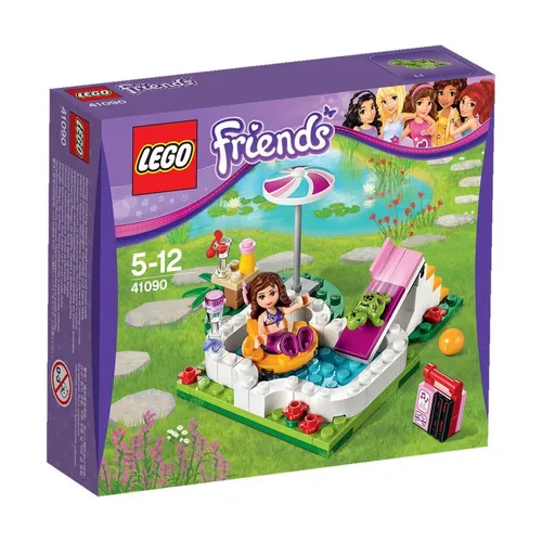 LEGO Friends 41090 Olivias Gartenpool Swimmingpool mit Figur Schildkröte