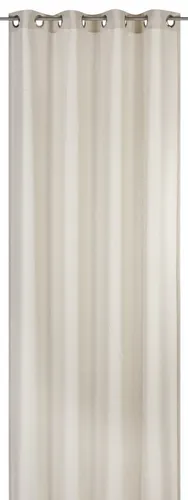 Elbersdrucke blickdichte Gardine Ösenschal Lino 09 beige 255 x 140 cm - Schiebevorhänge, stilvolle Ösenschal in natürlicher Leinenoptik, blickdicht und inkl. Bügelband zum individuellen Kürzen für ein elegantes Wohnambiente.