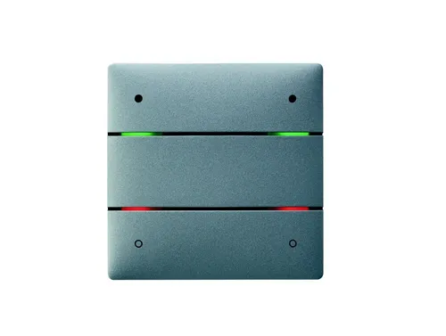 Theben iON 104 KNX SR Tastsensor mit Temperatursensor - Taster mit 4 Tasten und 4 LEDs, integrierter Temperatursensor für präzise Raumklimasteuerung, ideal für moderne Smart Homes.