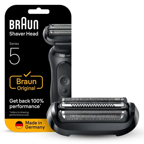 Braun Ersatzscherkopf Series 5 54B - Scherköpfe für Braun Series 5 Rasierer, sorgt für gründliche und angenehme Rasur, idealer Wechsel alle 18 Monate für optimale Bartpflege.