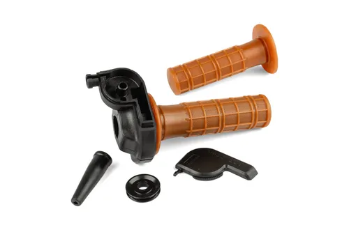 Gasgriff Domino Kurzhub vintage - E-Scooter, hochwertiger Kurzhub-Gasgriff für schnelles Ansprechen, inklusive 2 Lenkergriff-Überzügen für optimalen Komfort.