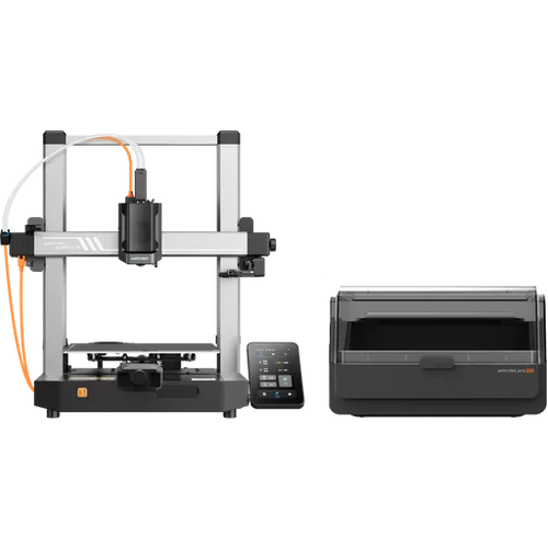 ANYCUBIC Kobra 3 V2 Combo - 3D Drucker mit Multi-Color Druck - 3D Drucker mit aktivem Filamenttrocknungssystem für lebendige, fehlerfreie Drucke. Schnelle Installation in unter 15 Minuten und innovative Funktionen wie Druckfortsetzung nach Stromausfall.