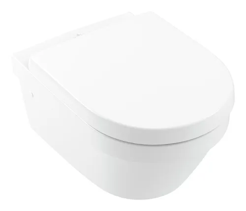 Villeroy & Boch Architectura Tiefspül-WC DirectFlush - Wandhängendes, spülrandloses WC in Weiß Alpin mit CeramicPlus, hygienisch und leicht zu reinigen, ideal für moderne Bäder.
