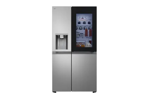LG GSXE81PYBD Side-by-Side Kühlschrank - 91,3 cm breiter Kühlschrank mit 628 L, Eis-, Crushed Ice- und Wasserspender sowie WLAN-Funktion für maximale Effizienz und Komfort.