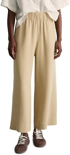 Marc O'Polo Denim Damen Stoffhose mit elastischem Bund - Bequeme und stilvolle Damenhose in Beige (Smoky Pine) mit elastischem Bund. Ideal für den Alltag und vielseitig kombinierbar.