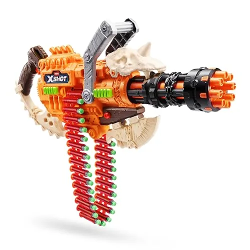 XSHOT 36766 Insanity HorrorFire Dread Hammer (48 Darts) - Bogen, Armbrust & Dart – Erlebe ultimative Blast-Abenteuer mit dem Dread Hammer, der 35 Darts fasst und bis zu 27 Meter weit schießt! Kombiniere mit anderen Blastern für noch mehr Spaß!