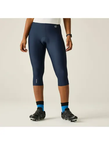Dare 2b Fahrradleggings "Verve" Dunkelblau, Größe 36 für Damen - Die Dare 2b Fahrradleggings "Verve" in Dunkelblau bieten hohen Tragekomfort und Atmungsaktivität. Ideal für sportliche Aktivitäten, mit elastischem Bund und schmalem Schnitt. Hergestellt aus 85% recyceltem Material für nachhaltige Nutzung.