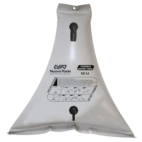 NuovaRade Flexibler Wassertank, 106,7 x 20,3 x 106,7 cm, 100 l, 106,7 x 20,3 cm, Grau
