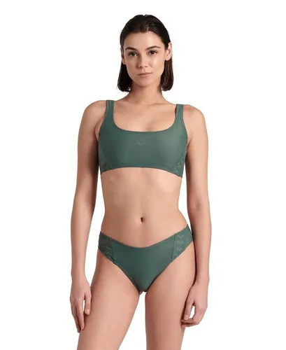 Arena Bustier-Bikini WOMEN'S TEAM STRIPE BIKINI BR (2-St), SAGE - Sportlicher Bustier-Bikini in SAGE, ideal für Training und Freizeit. Fällt klein aus, eine Größe größer bestellen für optimalen Komfort.