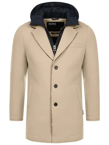 Indicode Winterjacke INApostolos - Stylische Jacke mit klassischer Eleganz und sportlicher Funktionalität, inklusive integrierter Stepp-Innenweste für zusätzlichen Schutz und modernen Layering-Effekt.