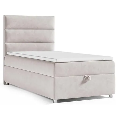 Best For Home Boxspringbett Trinity K4-Single mit Bettkasten - Elegantes Boxspringbett mit Bettkasten für optimalen Stauraum, inklusive Bonellfederkern-Matratze und komfortablem Topper für erholsamen Schlaf.