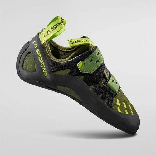 La Sportiva Tarantula Herren Kletterschuhe - Oliv Dunkelgrün, Größe 43 - Kletterschuhe für Herren, ideal für Anfänger und Fortgeschrittene, bieten hervorragenden Halt und Komfort beim Klettern.
