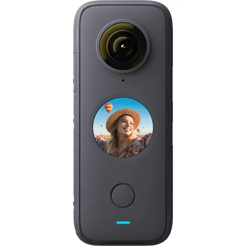 Insta360 One X2 360-Grad Action Kamera - Camcorder mit 5.7K Auflösung, wasserdicht und stoßfest – ideal für Abenteuer und Live-Streaming.