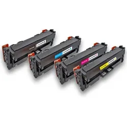 Kompatibel Canon 046H BK, C, M, Y / 1254C002, 1253C002, 1252C002, 1251C002 Sparset 4 Toner alle Farben von D&C