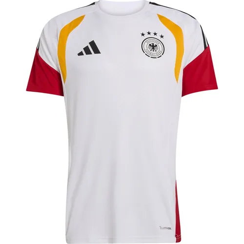 adidas DFB TR JSY White - L - Unterstützen Sie Die Mannschaft mit dem adidas Trainingstrikot für die WM 2026. Leicht und atmungsaktiv, bietet es Bewegungsfreiheit und Komfort. Ideal für jeden Fußballfan!