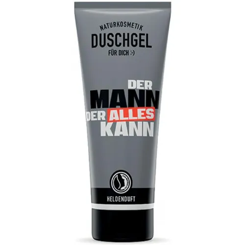 Geschenk für Dich:-) Duschgel 200ml, Zitrusduft mit Holznote, Motiv Mann Kann