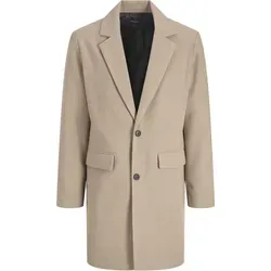 JACK & JONES Male Mantel - Funktionsjacke mit Fly-Away Kragen, aus hochwertigem Polyester und recycelten Materialien, ideal für stilvolle und umweltbewusste Männer.