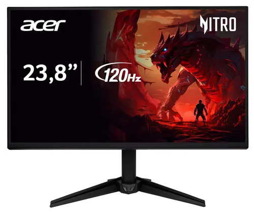 ACER Nitro QG241Y G 23,8 Zoll Full-HD Gaming Monitor - Monitore bis 24 Zoll mit 1 ms Reaktionszeit für flüssiges Gameplay und gestochen scharfe Bilder.