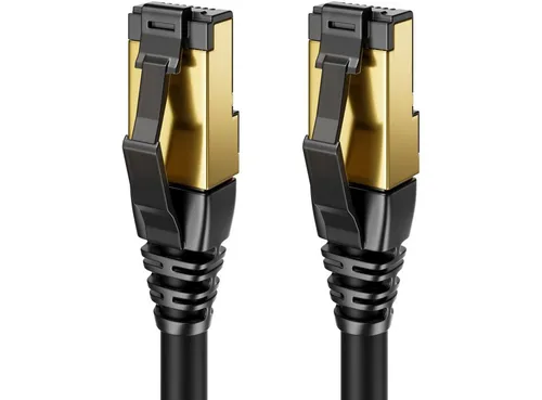 deleyCON deleyCON 10m CAT8.1 Patchkabel Netzwerkkabel RJ45 LAN DSL Kabel S/FTP LAN-Kabel