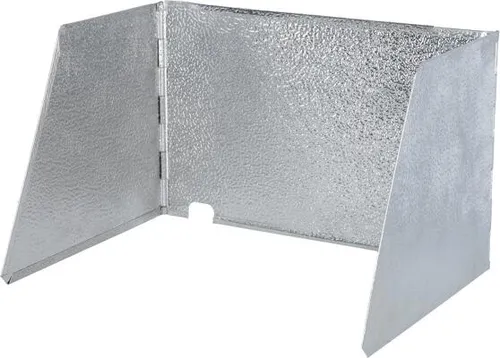 Crespo Windschutz für Küchenschrank AL 105, Silber - Campingkocher Zubehör, aus robustem Aluminium für optimalen Windschutz beim Kochen im Freien, leicht und kompakt für einfachen Transport.