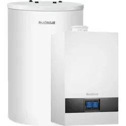 Buderus GB172i.2 Logaplus Gas-Brennwert Paket W22 - 15 kW - Brennwertkessel mit hoher Energieeffizienz von bis zu 94%, inklusive Regelung BC400 und Warmwasserspeicher S120 für zuverlässige Raumheizung und Warmwasserbereitung.
