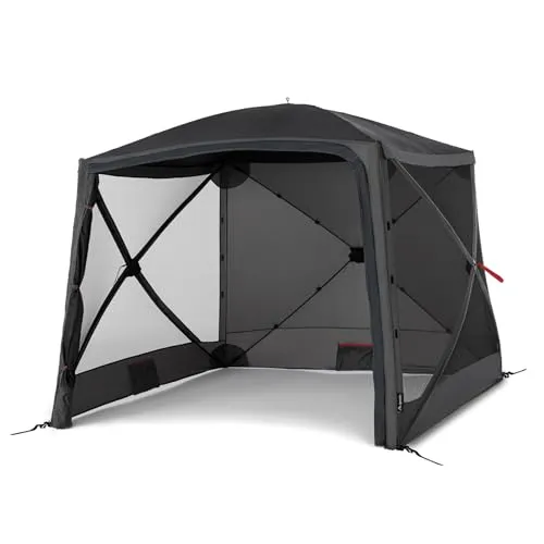 qeedo Quick Hub Square Pop Up Pavillon - Faltbarer Pavillon (2,44 x 2,10 m) für Camping und Events