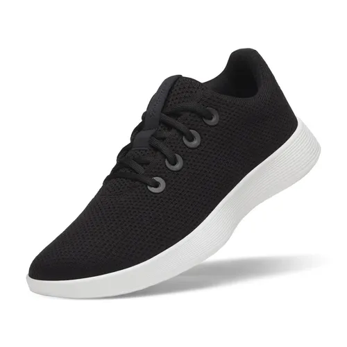 allbirds Tree Runner NZ Sneaker Damen schwarz/weiß, Größe 40,5 (10,5) - Leichte und atmungsaktive Sneaker aus Eukalyptusfasern mit modernem Design und extra weicher Dämpfung für hohen Tragekomfort. Ideal für den täglichen Einsatz.