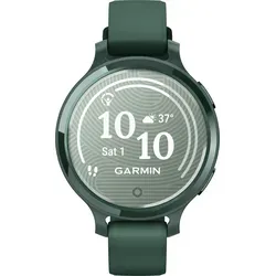 Garmin Lily 2 Active Fashion Smartwatch Jasper Grün - Stylische Wearable mit 1.49 Zoll LCD Display, Edelstahl-Gehäuse und grünem Silikonarmband – ideal für aktives Lifestyle-Tracking.