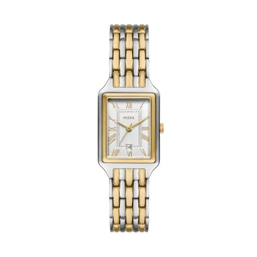 FOSSIL Watch ES5368 - Elegante Damenarmbanduhr - Armbanduhren für Damen, rechteckiges Edelstahlgehäuse, wasserdicht bis 50 m, ideal für den Alltag und besondere Anlässe.