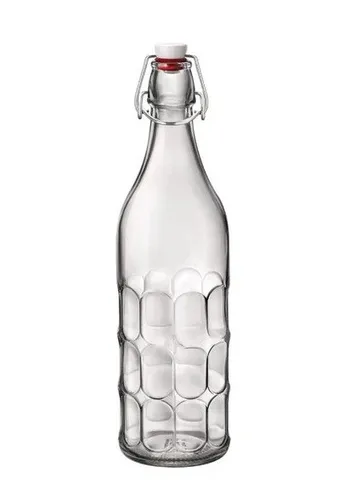 Mehrweg-Glasflasche mit Bügelverschluss Bügelflasche Moresca 1L Bormioli Rocco